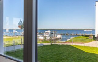 Blick auf den Schweriner See aus der Ferienwohnung heraus