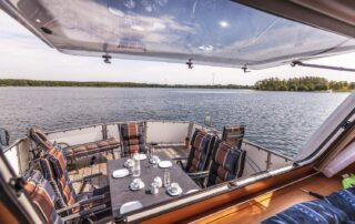 Urlaubsfoto aus dem Seecamper raus auf den Schweriner See